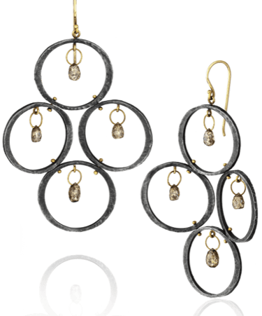 Diamond circlet earrings collaboration